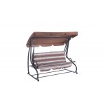 Baštenska ljuljaška trosed – plavo / braon Santorini (Middle)