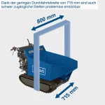 Motorna kolica Dumper DP5000 5.6 KS Scheppach - Slika 2