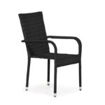 Bay stolica od ratana crna 6/1